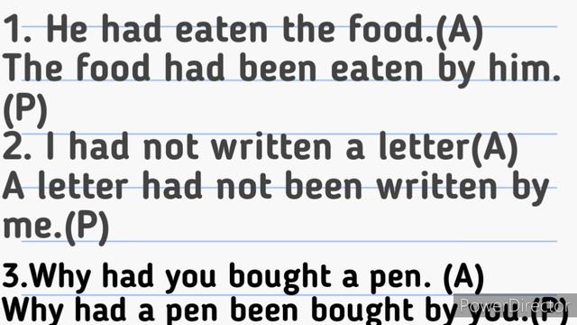 Active passive voice past perfect tense sentences смотреть онлайн