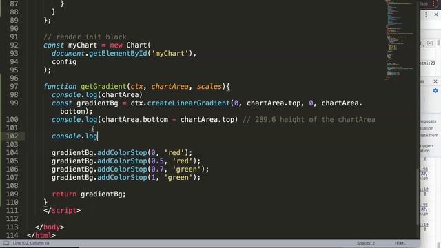 How to Use Gradient Color Based on Scale Values in Chart js смотреть онлайн