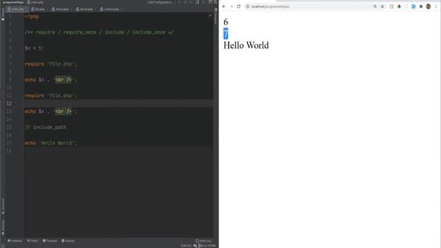 How To Include Files In PHP - Include and Require - Full PHP 8 Tutorial смотреть онлайн