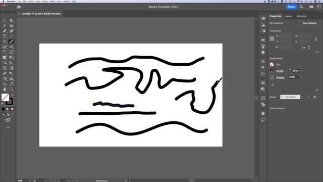 How to Draw Smooth Lines Using the Paintbrush Tool in Illustrator смотреть онлайн