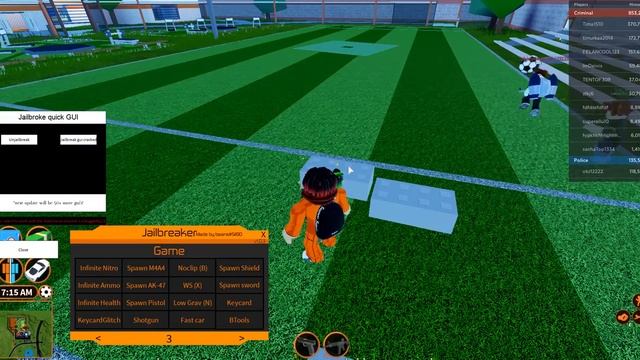 скрипт на Jailbreak (Roblox) смотреть онлайн