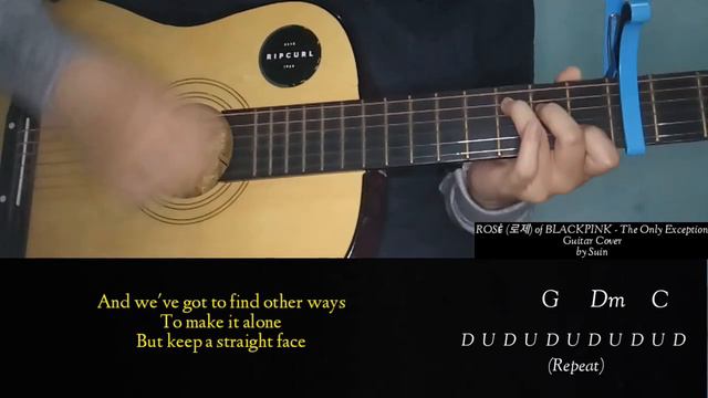 BLACKPINK Rosé (로제) - The Only Exception Easy Guitar Chords & Lyrics | Suin смотреть онлайн