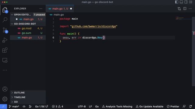 Build a Hello World Discord Bot with Go! • #discord #coding #golangtutorial #golang смотреть онлайн