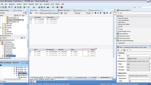 Table Total and Formating Oracle ADF Jdeveloper 11g R2 смотреть онлайн