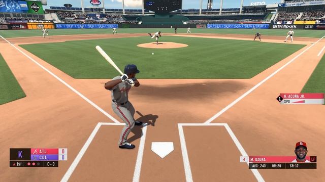 R.B.I. Baseball 20 - Braves vs Rockies - Gameplay (ПК) смотреть онлайн