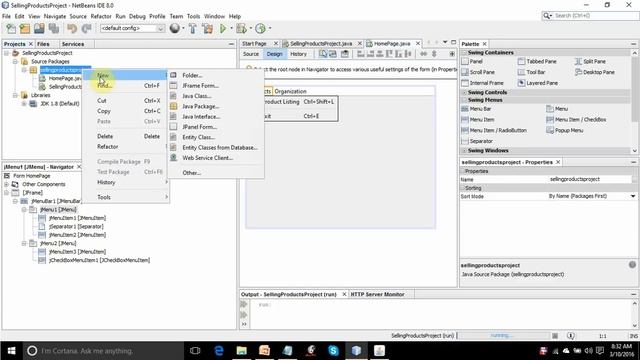 Making Menus in Java Swing GUI Apprach (In English) смотреть онлайн