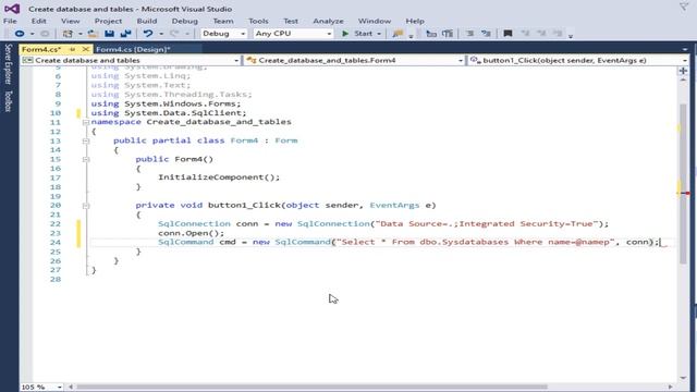 C# tutorial| How to check database exists in SQL Server database смотреть онлайн