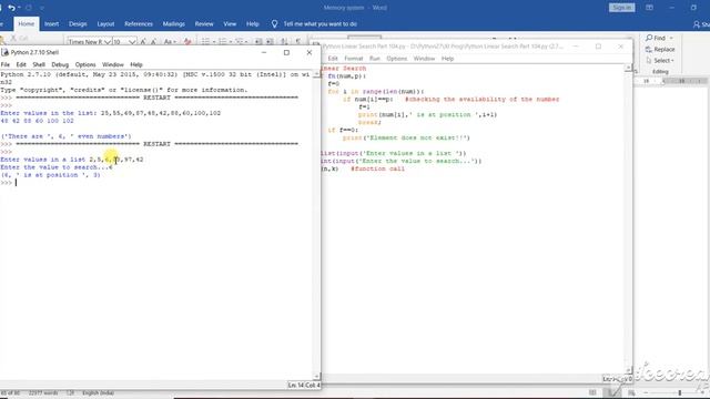 Python List Linear Search 41 of 73 Part 152 смотреть онлайн