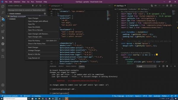 Командная работа, Pull Request, Storybook создание компонентов
