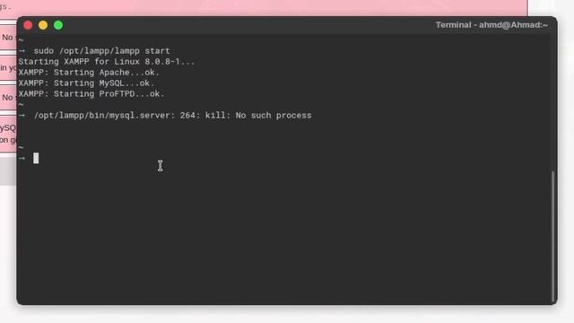Fix Xampp Mysql 264 Kill No Such Process (Access Denied!) | Linux