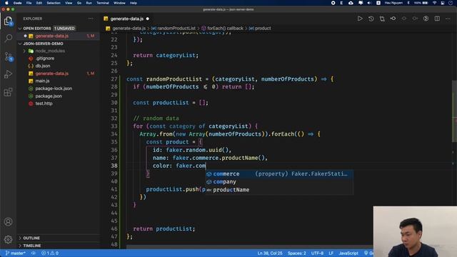 JSON Server 07 - Random sản phẩm theo từng danh mục với Faker.js ? смотреть онлайн