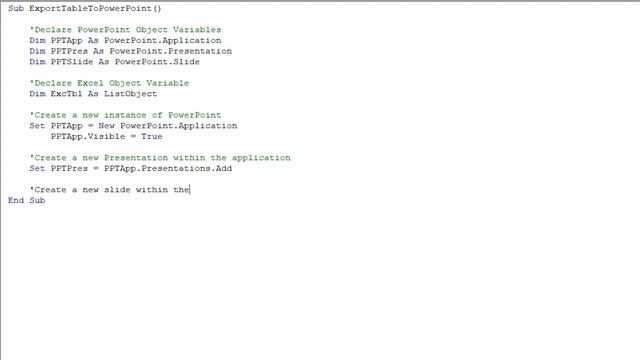 Exporting An Excel Table From Excel To PowerPoint Using VBA смотреть онлайн