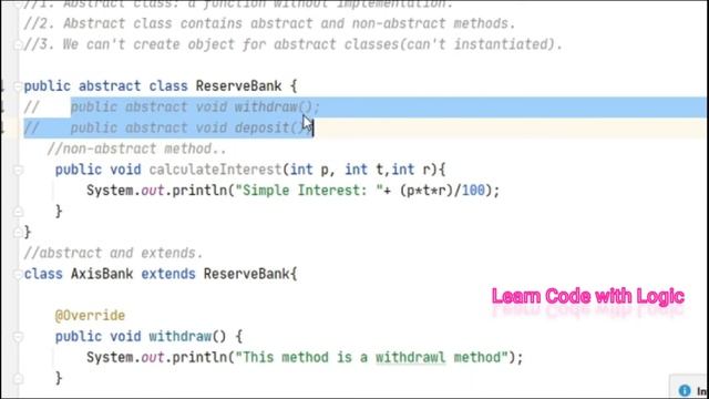 Abstract and non-abstract methods in java || Difference between abstract methods and non-abstract смотреть онлайн