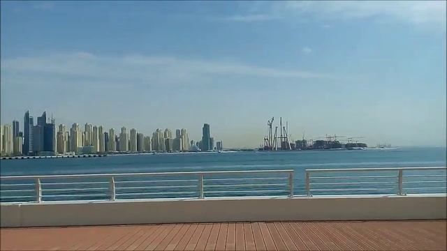 Вид на Дубаи Марину с Пальмы Джумейры! смотреть онлайн