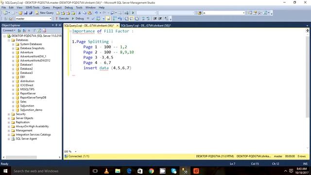 Importance of Fill Factor In sql server смотреть онлайн