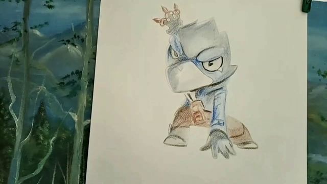 Как нарисовать ворона из Brawl Stars 3D Crow смотреть онлайн