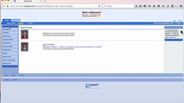 Viewing Report Cards in ParentVue смотреть онлайн