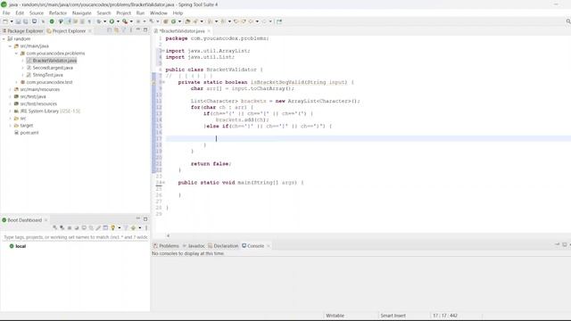 Java | Validate brackets sequence - every opening bracket must have a corresponding closing bracket смотреть онлайн