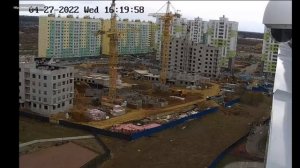 Работа башенных кранов КБ-581