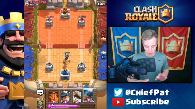 Clash Royale - BATTLE RAM CYCLE! 3.4 Elixir Deck смотреть онлайн