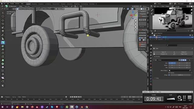 06 Blender 2.91. Addon Grid Modeller. Tutorial. Military car (Part4) смотреть онлайн