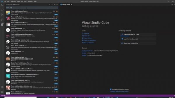 Visual Studio Code Tutorial - How to add extension packs (VSCODE)