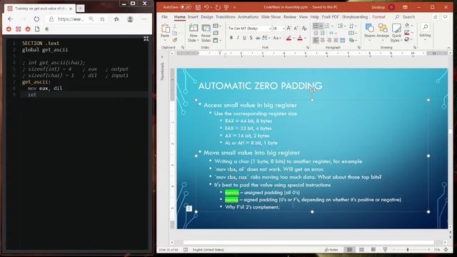CodeWars In NASM Assembly #3 - Registers (Get ASCII) смотреть онлайн