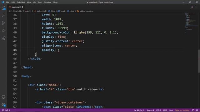 Create A Responsive video Popup Modal using html css and javascript смотреть онлайн