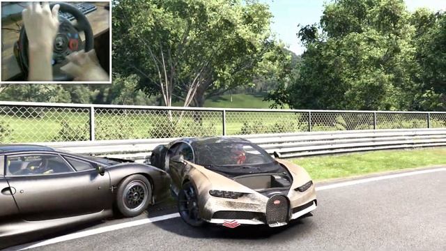 Project Cars 3 Bugatti Crashes & Damage Test | Logitech G29 Gameplay смотреть онлайн