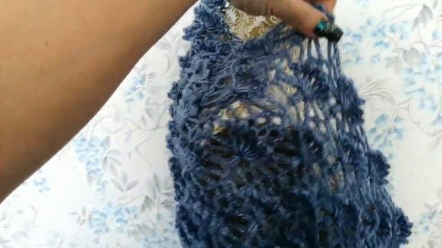 ШАЛЬ С АЖУРНЫМИ ВЕЕРАМИ (ПОДРОБНЫЙ РАЗБОР УЗОРА), ШИКАРНЫЙ УЗОР ДЛЯ ШАЛИ, ВЯЗАНИЕ КРЮЧКОМ. смотреть онлайн