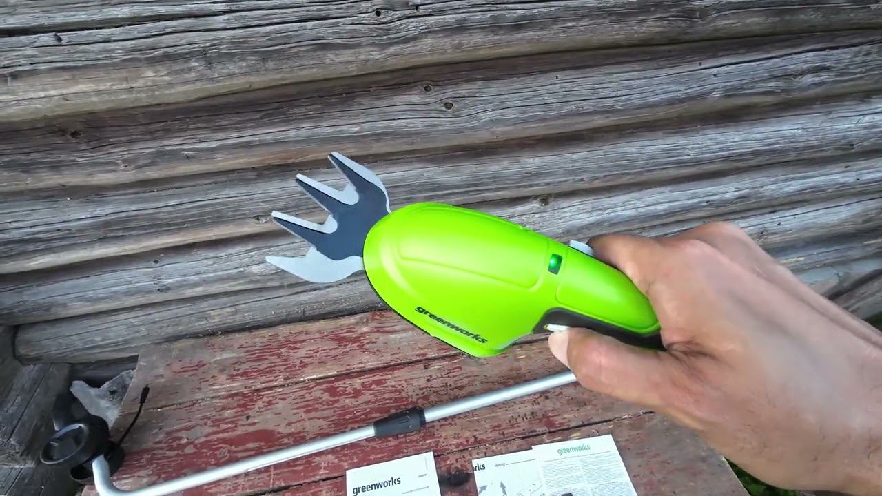 Greenworks Ножницы-Кусторез, или улучшаем садовый уход с аккумуляторной магией 3.6В от Greenworks смотреть онлайн