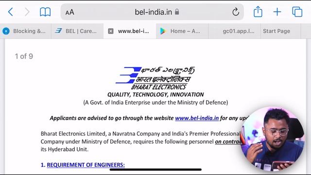 BEL _ Bharat Electronics Limited Recruitment 2022 Salary 35,000/- смотреть онлайн