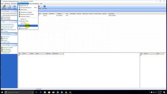 ZKTeco attendance management system software data base restore смотреть онлайн