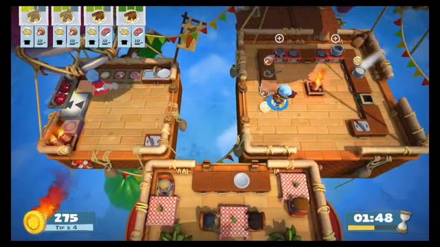 Overcooked 2 [Nintendo Switch] - World 2 Level 3 - 3 Stars!!!