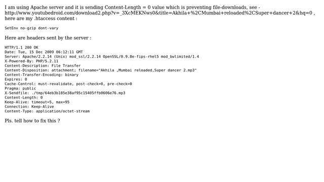 Apache Sending "Content-Length : 0" , How to Fix? (2 Solutions!!) смотреть онлайн