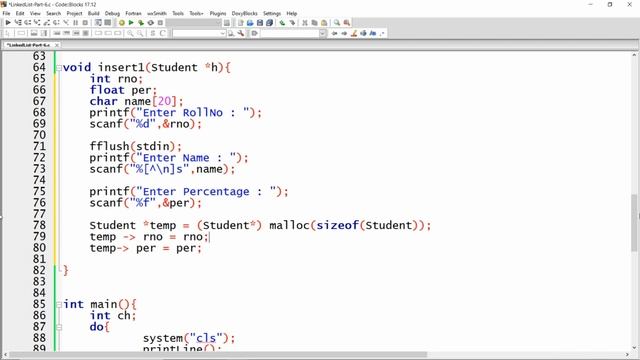 Linked List Part - 6 (Insert Student | node at the beginning of the list) - Make the record as head смотреть онлайн