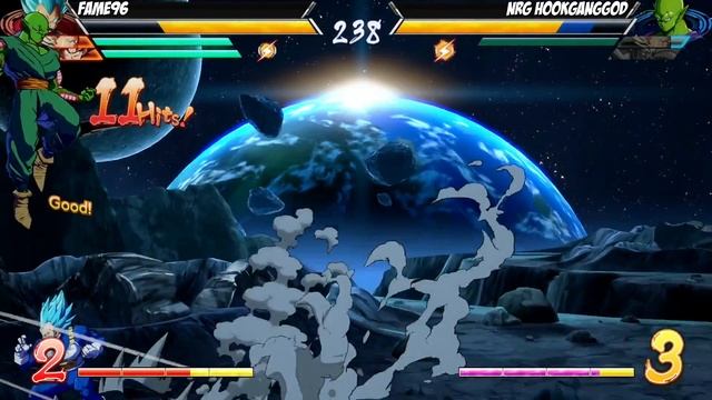 Fame96(SSB Vegeta/SSJ Vegeta/Base Goku) Fights NRG Hookganggod(16/Piccolo/SSJ Vegeta)[DBFZ] смотреть онлайн