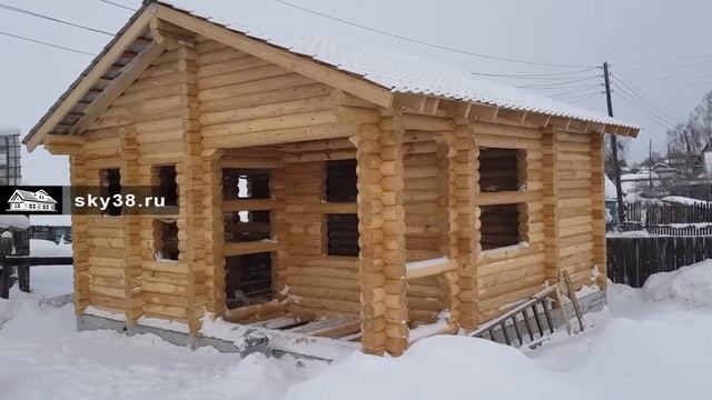 баня из бревна. г. Братск, п. Зяба смотреть онлайн