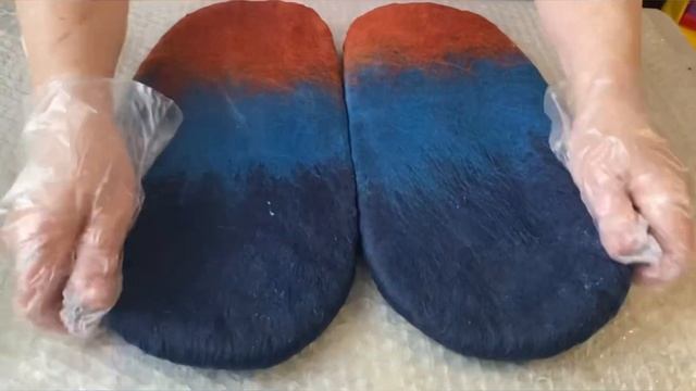 Валяние из шерсти. Мужские тапочки 45 размера смотреть онлайн