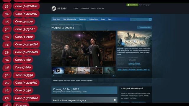 Hogwarts Legacy PC Game - Minimum & Recommended System Requirements смотреть онлайн