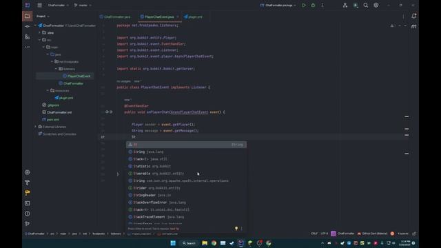 Chat Formatter Plugin Minecraft 1.20 Paper Coding | Minecraft Java смотреть онлайн
