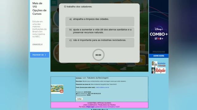 Jogo online, tabuleiro reciclagem. Aula 9/9/2021. смотреть онлайн