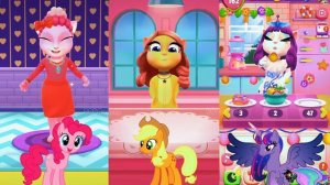 My Talking Angela 2|New Year Update Gameplay|Angela 2 Vs My little Pony cosplay