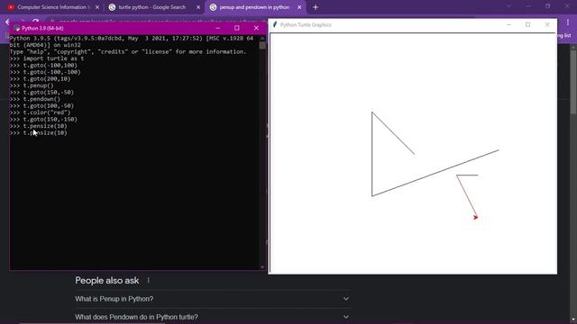Python Turtle Graphics(PART-2) |What is Python turtle Graphics?|Draw Basic shapes by Turtle library смотреть онлайн