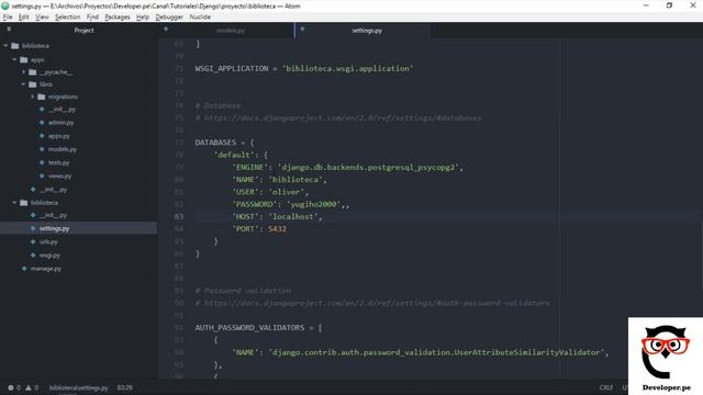 6.- Curso Django 2 | Configurar PostgreSQL con Django смотреть онлайн