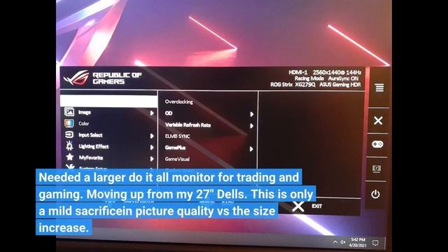 Gaming Monitor: ASUS ROG Strix 27” 2K HDR Gaming Monitor (XG27AQM) - WQHD (2560 x 1440) смотреть онлайн