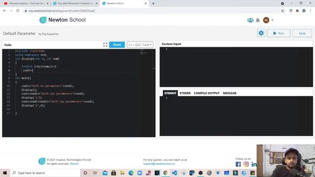 C++ Programming Default Arguments смотреть онлайн