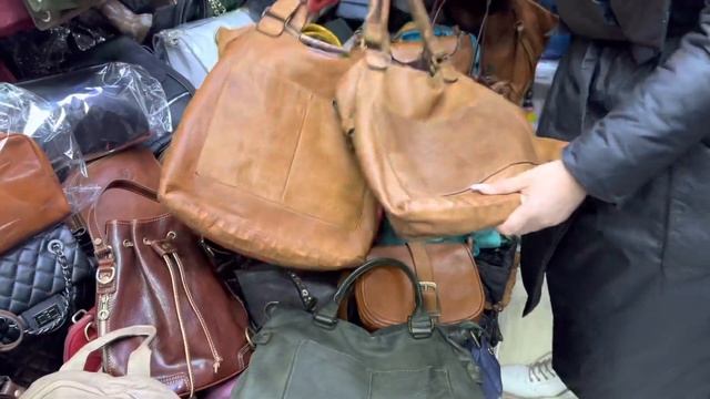 ????Сумка из винтажной кожи « Шоппер два кармана»???❤️? смотреть онлайн