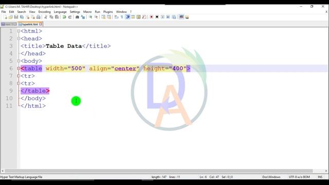 35. HTML table data tag and it's attributes смотреть онлайн