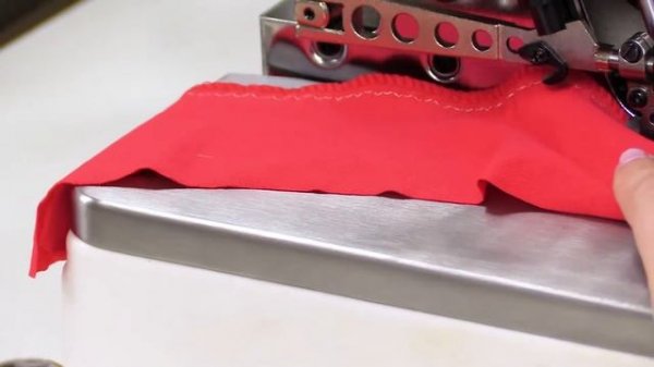 How to sew without a coverstitch machine. Working with a knit fabric on a household sewing machine.